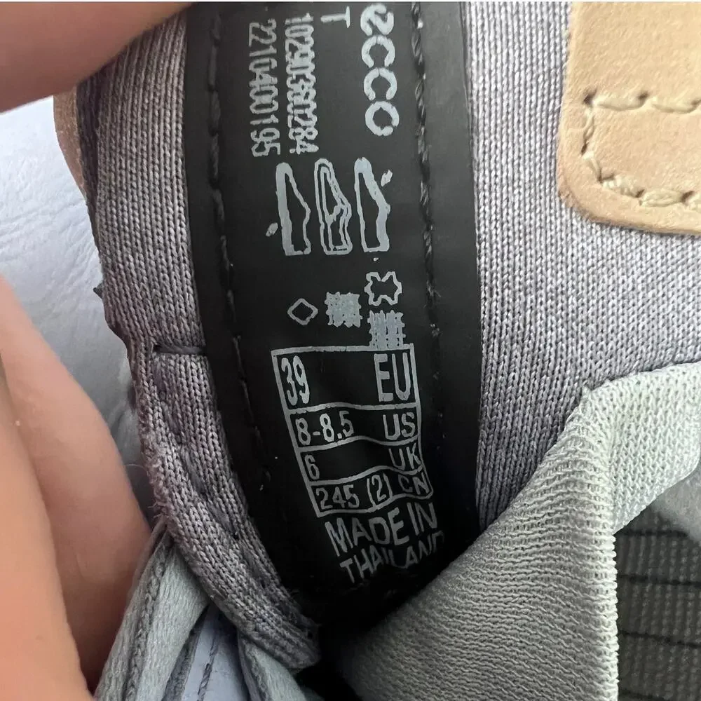ECCO Womens 8.5 Preppy Athleisure Outdoors Leather S-Three GORE-TEX Golf Shoe